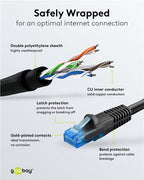 Goobay U/UTP CAT6 Gigabit outdoor netwerkkabel / zwart - 10 meter - afbeelding 7
