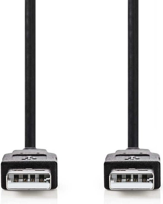 Nedis USB-kabel m USB A Zwart - afbeelding 5