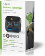 Nedis FM-Audiotransmitter voor Auto - Gefixeerd - Handsfree bellen - 1.0 " - LED-Scherm - Bluetooth - 5.0 V DC / 1.0 A / 5.0 V DC / 2.4 A - Bass boost - Google Assistant / Siri - Zwart - afbeelding 7