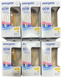 6 x Heldere LED Lamp A60 ( Peertje) E27 Helder glas , wit licht 2700K 806 lumen 7,2 Watt ( voorheen 60 watt) Dimbaar - afbeelding 1