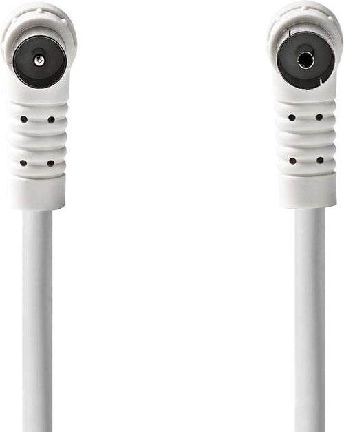 Nedis CoaxCbl 120dB IEC (Coax) M-IEC (Coax) F WH - afbeelding 1