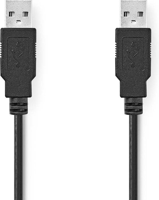 Nedis USB-kabel m USB A Zwart - afbeelding 2