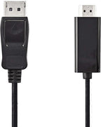 Nedis DisplayPort-Kabel - DisplayPort Male - HDMI Connector - 1080p - Vernikkeld - 3.00 m - Rond - PVC - Zwart - Envelop - afbeelding 6