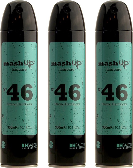 mashUp haircare N° 46 Strong Hairspray 300ml - 3 stuks - afbeelding 1