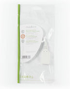 Nedis Mini DisplayPort-Kabel - DisplayPort 1.2 - Mini-DisplayPort Male - DisplayPort Female - 21.6 Gbps - Vernikkeld - 0.20 m - Rond - PVC - Wit - Polybag - afbeelding 4