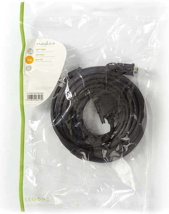 VGA-kabel | VGA male  -  VGA male | m | Zwart - afbeelding 60