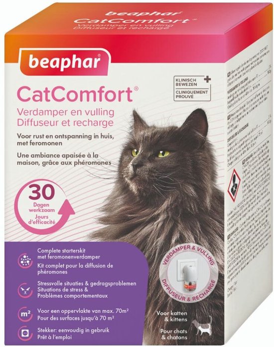 Beaphar CatComfort Starterskit Compleet - Anti-stressmiddel voor katten - 48 ml - afbeelding 1