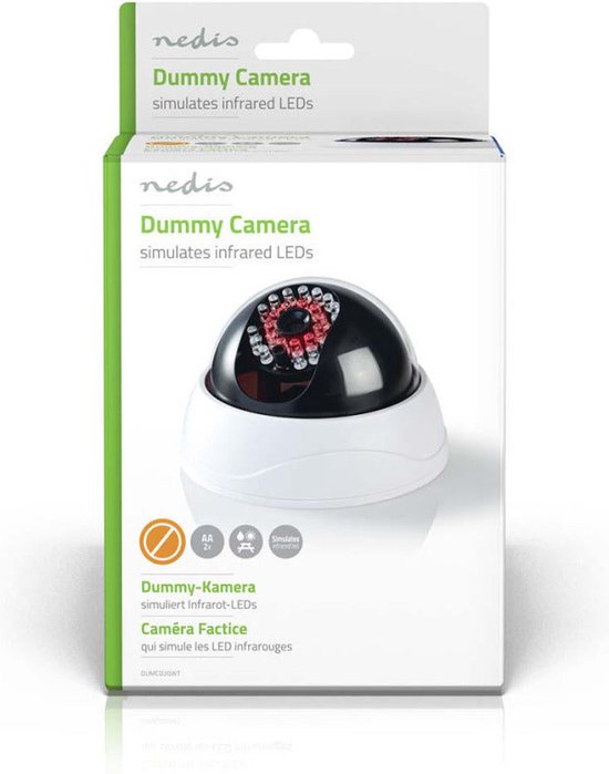 Nedis Dummy Beveiligingscamera - Dome - Batterij Gevoed - Binnen - Wit - afbeelding 10