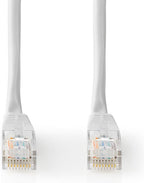 Nedis CAT5e-Kabel - U/UTP - RJ45 Male - RJ45 Male - 20.0 m - Rond - PVC - Wit - Label - afbeelding 2
