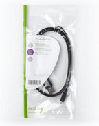 Nedis USB-Kabel - USB 2.0 - USB-A Male - USB Micro-B Male - 480 Mbps - Vernikkeld - 1.00 m - Plat - PVC - Zwart - Envelop - afbeelding 3