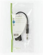Nedis Stereo-Audiokabel - 6,35 mm Male - 2x 6,35 mm Female - Vernikkeld - 0.20 m - Rond - Zwart - Envelop - afbeelding 4