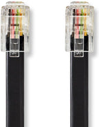 Nedis Telecomkabel - RJ10 Male - RJ10 Male - 5.00 m - Kabel design: Gekruld - Kabeltype: RJ10 - Zwart - Envelop - afbeelding 8