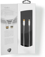 Nedis Premium 8-pins Lightning naar USB-C kabel - USB2.0 - tot 20V/3A / aluminium - meter - afbeelding 13