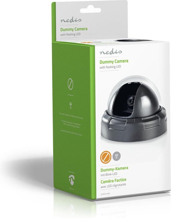 Nedis DUMCD10BK Dummy Beveiligingscamera Dome Ip44 Zwart - afbeelding 5