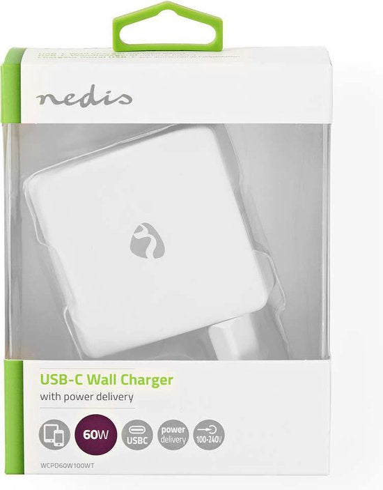 Nedis thuislader met 1 USB-C PD poort - 60W - afbeelding 17