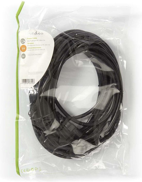 Nedis electriciteitssnoer Zwart m C13 - afbeelding 28
