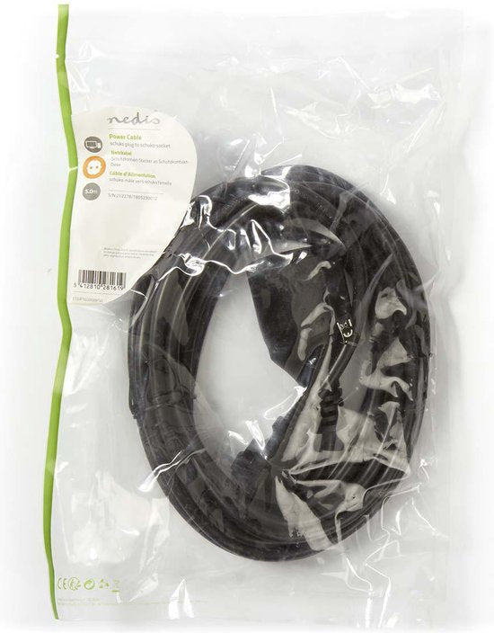 Nedis electriciteitssnoer Zwart m Netstekker type E CEE7/4 - afbeelding 11