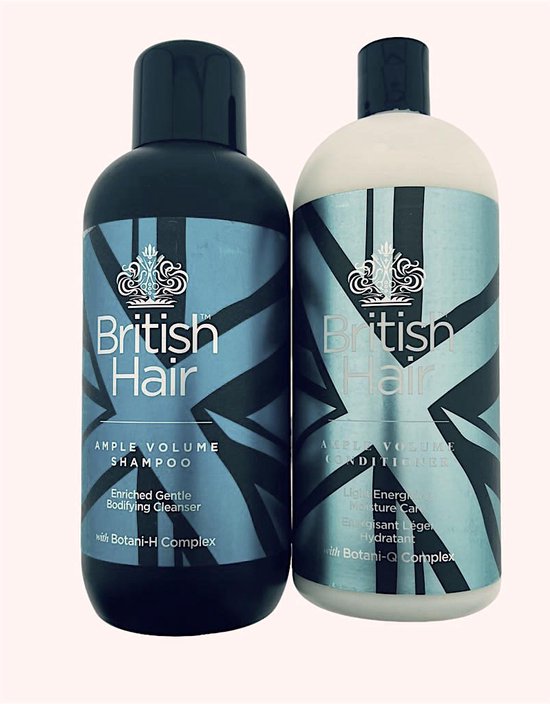British Hair AMPLE VOLUME SHAMPOO + CONDITIONER 2X946ml - afbeelding 1