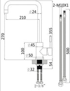 Differnz keukenmengkraan Gunmetal - afbeelding 4