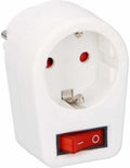 Grundig Stopcontact / Doorvoerstekker met Schakelaar - afbeelding 1