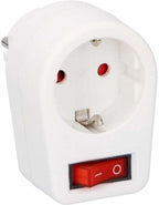 Grundig Stopcontact / Doorvoerstekker met Schakelaar - afbeelding 1