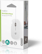 Nedis Muis - Bedraad - 1000 dpi - Aantal knoppen: 3 - Tweehandig - afbeelding 7