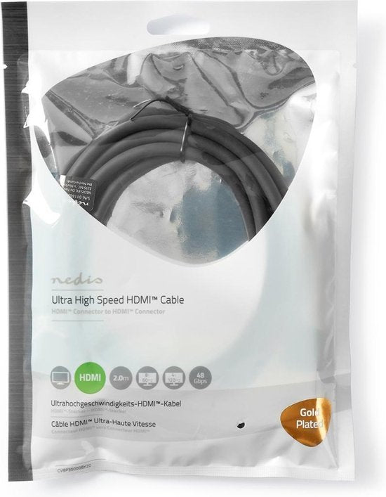 Ultra High Speed HDMI™-Kabel | HDMI™-Connector - HDMI™-Connector | m | Antraciet - afbeelding 6