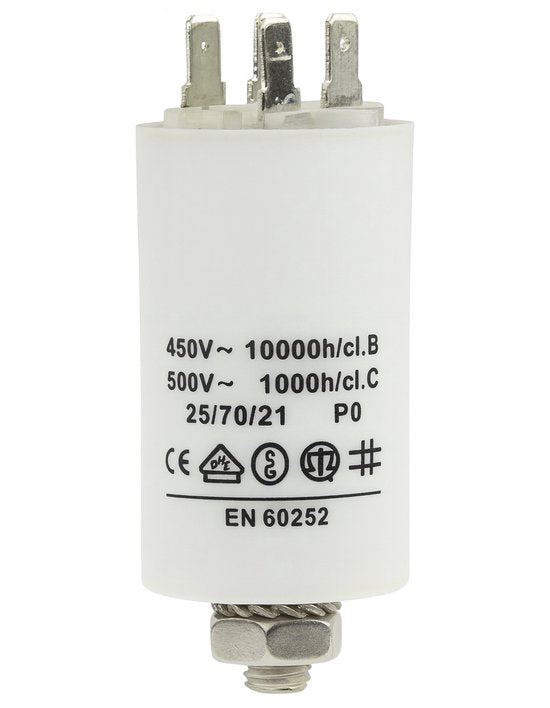 Fixapart W1-11005N Condensator 4.5 uf / 450 V + Aarde - afbeelding 1