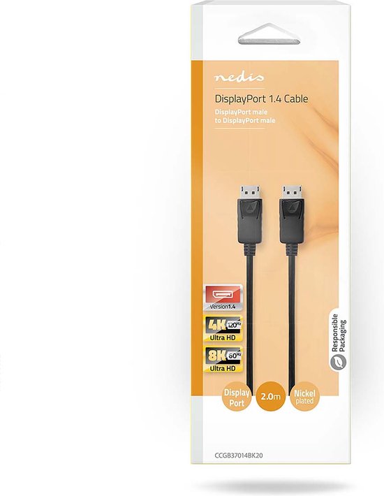 DisplayPort kabel zwart - afbeelding 9