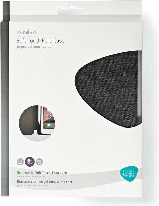 Nedis Tablet Folio Case - iPad Air 10.9" 2020 - Auto-wake-functie - Grijs / Zwart - Polycarbonate / TPU - afbeelding 7