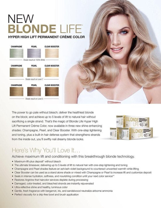 JOICO Blonde Life Clear Booster Hyper High Lift Crème Color - afbeelding 2