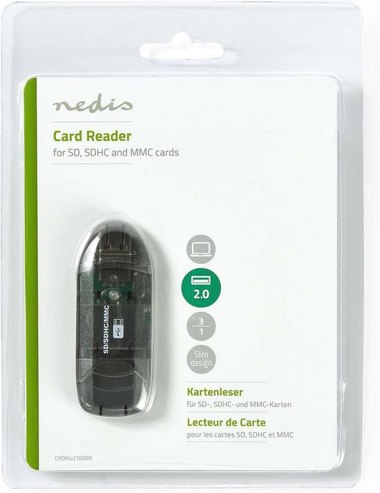Nedis Kaartlezer - MMC / SD / SDHC / SDXC - USB 2.0 - afbeelding 5