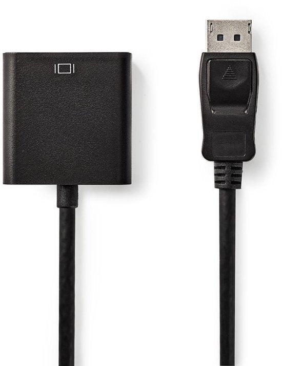 Nedis DisplayPort-Adapter - DisplayPort Male - VGA Female 15p - 1080p - Vernikkeld - 0.20 m - Rond - Zwart - Doos - afbeelding 7