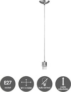 Home Sweet Home - Moderne verlichtingspendel Basic voor lampenkap - Geborsteld staal - 11/11/250cm - hanglamp gemaakt van Metaal - geschikt voor - afbeelding 2