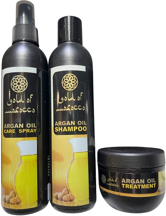 Gold of Marocco Shampoo + Leave in Conditioner + Masker - afbeelding 1
