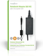 Notebook-Adapter | 60 W | 5,5 x 3,0 mm Center Pin | 16 VDC | 3.75 A | Type-F (CEE 7/7) - afbeelding 1