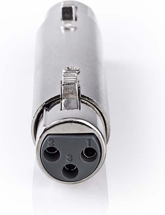 Nedis XLR-Adapter - XLR 3-Pins Female - XLR 3-Pins Female - Vernikkeld - Recht - Metaal - Zilver - 10 Stuks - Polybag - afbeelding 3