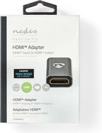 Nedis HDMI-Repeater - 20 m - 4K@30Hz - 10.2 Gbps - Aluminium - Gun Metal Grijs - afbeelding 6