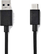 Nedis USB-Kabel - USB 3.2 Gen 1 - USB-A Male - USB-C Male - 15 W - 5 Gbps - Vernikkeld - 1.00 m - Rond - PVC - Zwart - Label - afbeelding 9