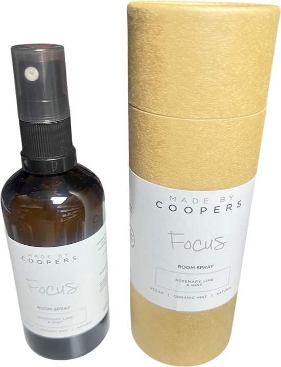 Coopers Room Spray Focus 100 ml Rosemary Lime & Mint - afbeelding 1