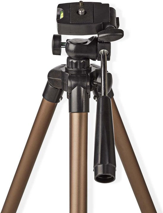 Nedis Statief - Maximaal draagvermogen: 1.5 kg - Minimale werkhoogte: 35.0 cm - Maximale werkhoogte: 106.0 cm - 3 Segmenten - Pan & Tilt - Inclusief reistas - ABS / Aluminium - Brons / Zilver - afbeelding 8