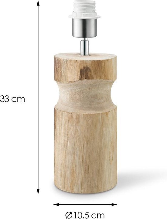Home Sweet Home - Landelijke tafellamp voet Bodo voor lampenkap - 10.5/10.5/33cm - gemaakt van Hout - geschikt voor E27 LED lichtbron - voor - afbeelding 4