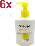 Asepso - Lemon Fresh - Antibacterieel - Handzeep - 6x 250ml - Voordeelverpakking - afbeelding 4