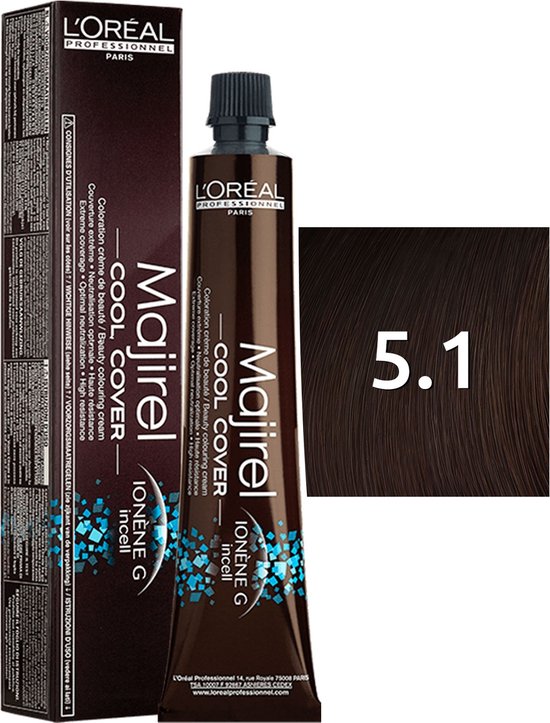 L'Oreal Majirel Cool Cover 50 ml 5.1 — EAN 3474630575479