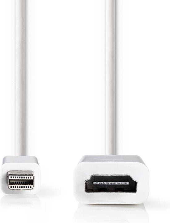 Nedis Mini DisplayPort-Kabel - DisplayPort 1.2 - Mini-DisplayPort Male - HDMI Output - 21.6 Gbps - Vernikkeld - 0.20 m - Rond - PVC - Wit - Polybag - afbeelding 8