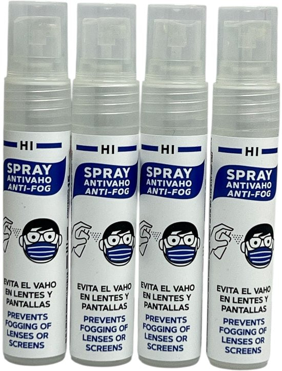 4 x Anti Fog spray 15 ml Voorkomt het Beslaan van Condens op Bril/ Sherm etc - afbeelding 1