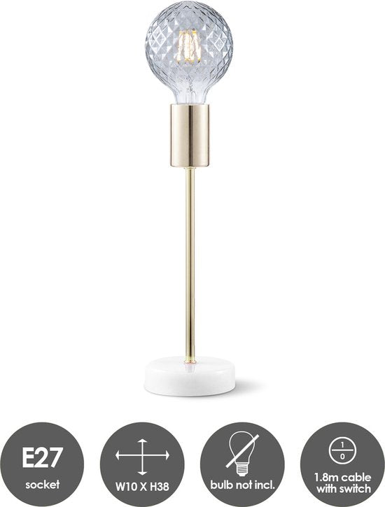 Home sweet home tafellamp Cava Marble - afbeelding 6