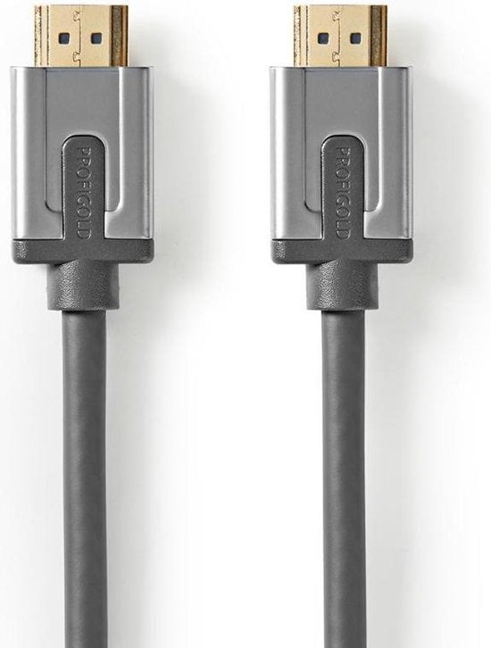 Profigold PROV2102 Ultra High-speed Hdmi™-kabel Met Ethernet Hdmi-connector - Hdmi-connector 2,0 M Antraciet - afbeelding 1