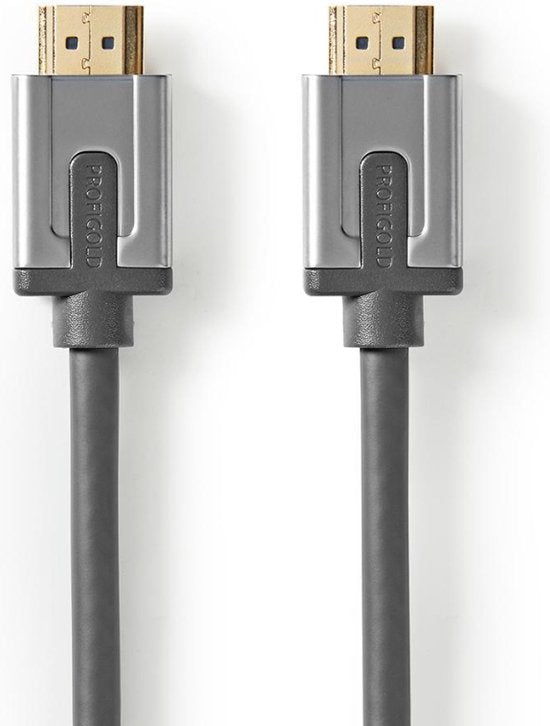Profigold PROV2101 Ultra High-speed Hdmi™-kabel Met Ethernet Hdmi-connector - Hdmi-connector 1,0 M Antraciet - afbeelding 1
