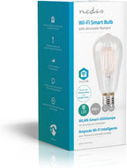 Nedis SmartLife LED Filamentlamp - Wi-Fi - E27 - 500 lm - 5 W - Warm Wit - 2700 - Glas - Android / IOS - ST64 - 1 Stuks - afbeelding 8